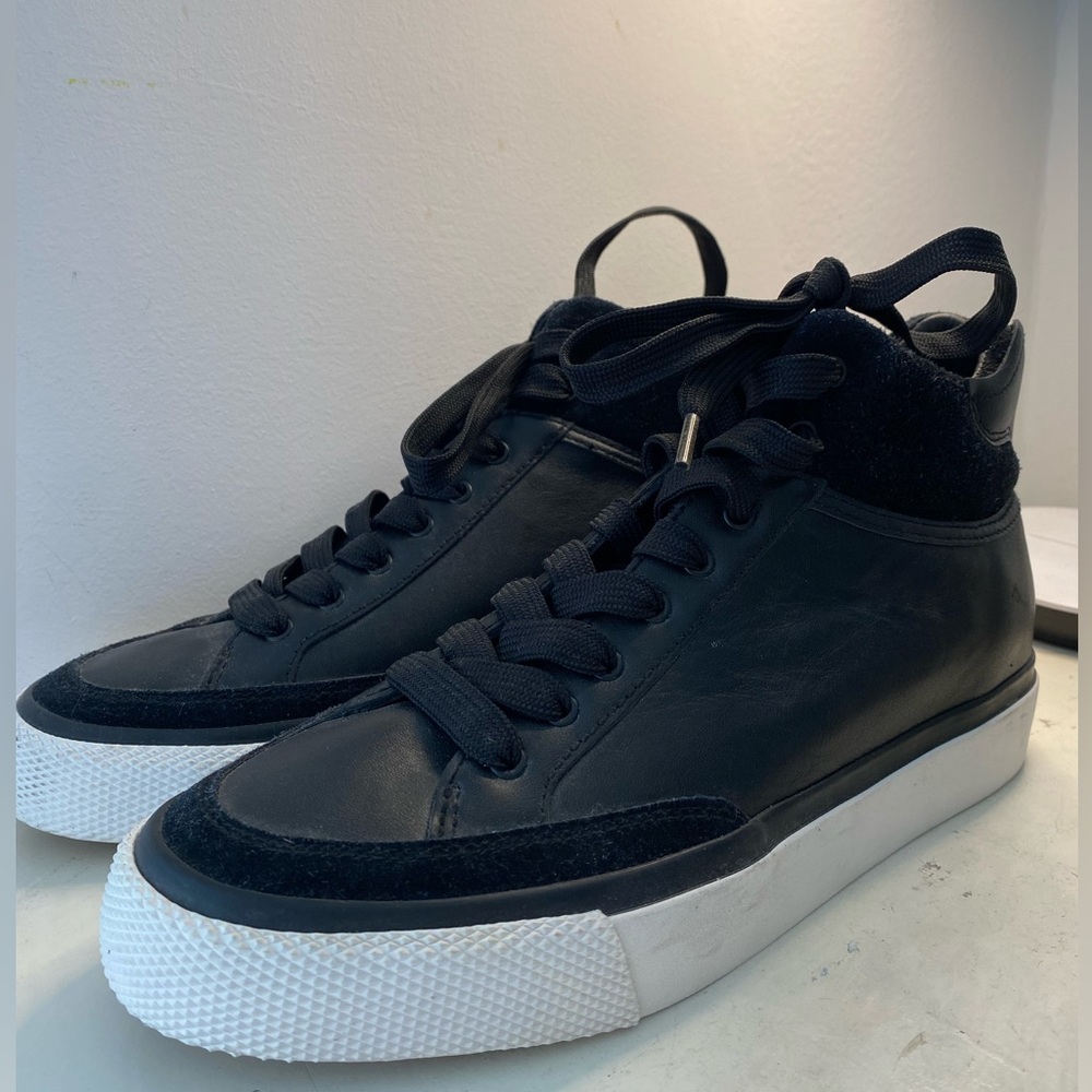 Women’s RB ARMY HIGH Black Leather Sneakers